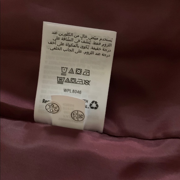 INC International Concepts Burgundy Wine Velvet Blazer size Small - Picture 9 of 9